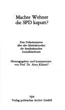Tapa de Machte Wehner die SPD kaputt?