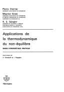 Tapa de Applications de la thermodynamique du non-équilibre