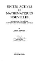 Tapa de Unités actives et mathématiques nouvelles