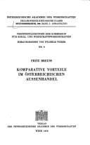 Tapa de Komparative Vorteile im österreichischen Aussenhandel