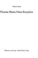 Tapa de Thomas Manns Heine-Rezeption