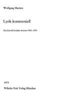Tapa de Lyrik kommerziell