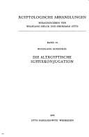Tapa de Die altägyptische Suffixkonjugation