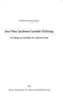 Tapa de Jens Peter Jacobsens lyrische Dichtung