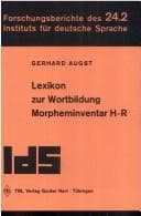Tapa de Lexikon zur Wortbildung