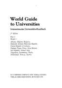 Tapa de World guide to universities - Internationales Universitäts-Handbuch