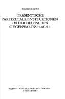 Tapa de Präsentische Partizipialkonstruktionen in der deutschen Gegenwartssprache