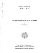 Tapa de Pidginization and simplification of language