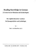 Tapa de Reading knowledge in German