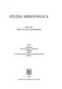 Tapa de Studia Merovingica