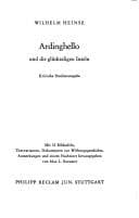 Tapa de Ardinghello und die glückseligen Inseln