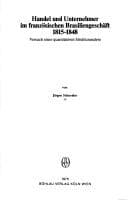 Tapa de Handel und Unternehmer im französischen Brasiliengeschäft 1815-1848