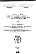 Tapa de Regularität der schwachen Lösungen linearer quasielliptischer Dirichletprobleme