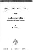 Tapa de Realistische Ethik