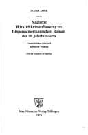 Tapa de Magische Wirklichkeitsauffassung im hispanoamerikanischen Roman des 20. Jahrhunderts
