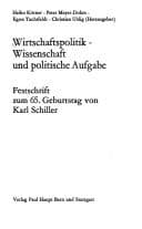 Tapa de Wirtschaftspolitik, Wissenschaft und politische Aufgabe
