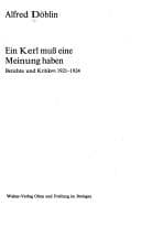 Tapa de Ein Kerl muss eine Meinung haben