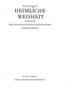 Tapa de Heimliche Weisheit