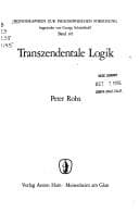 Tapa de Transzendentale Logik