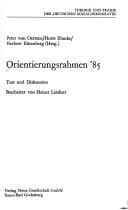 Tapa de Orientierungsrahmen '85
