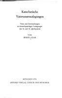 Tapa de Katechetische Vaterunserauslegungen