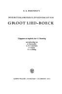 Tapa de G.A. Bredero's Boertigh, amoreus, en aendachtigh groot lied-boeck
