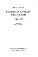 Tapa de Norwegian literary bibliography 1956-1970 =