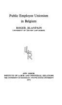 Tapa de Public employee unionism in Belgium