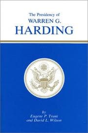 Tapa de The Presidency of Warren G. Harding
