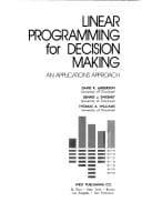 Tapa de Linear programming for decision making