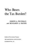 Tapa de Who bears the tax burden?
