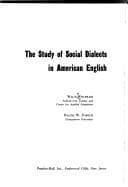 Tapa de The study of social dialects in American English