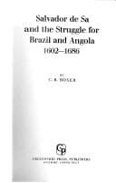 Tapa de Salvador de Sá and the struggle for Brazil and Angola, 1602-1686
