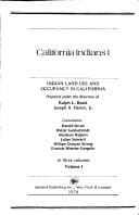 Tapa de Indian land use and occupancy in California