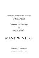 Tapa de Many winters; prose and poetry of the Pueblos