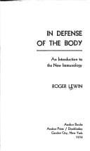 Tapa de In defense of the body