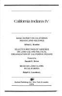 Tapa de Basic report on California Indian land holdings
