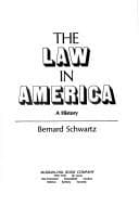 Tapa de The law in America