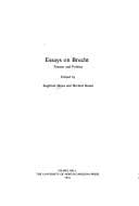 Tapa de Essays on Brecht: theater and politics