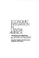 Tapa de Economic integration in Central America: empirical investigations