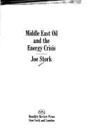 Tapa de Middle East oil and the energy crisis