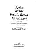 Tapa de Notes on the Puerto Rican revolution