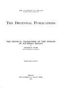 Tapa de The physical characters of the Indians of southern Mexico
