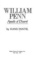 Tapa de William Penn; apostle of dissent