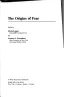 Tapa de The Origins of fear