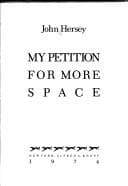 Tapa de My petition for more space