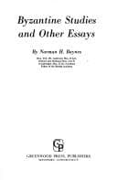 Tapa de Byzantine studies and other essays