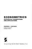Tapa de Econometrics: statistical foundations and applications
