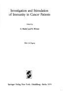 Tapa de Investigation and stimulation of immunity in cancer patients