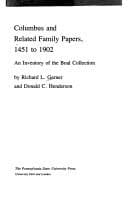 Tapa de Columbus and related family papers, 1451 to 1902